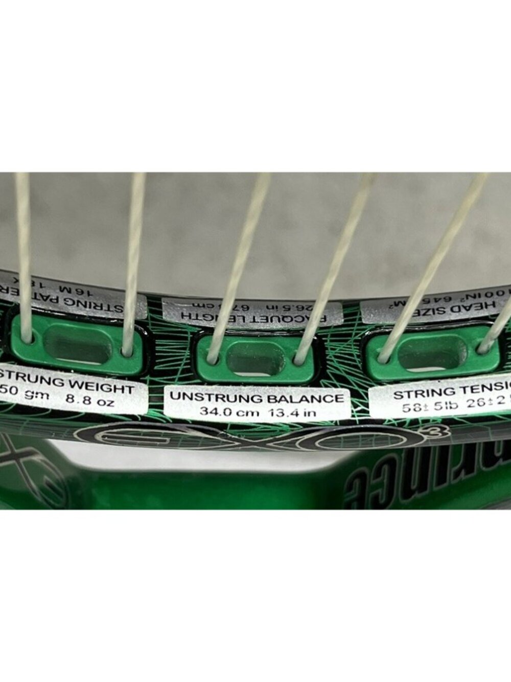 Prince EXO3 Graphite Green Tennis Racquet 4” Grip 100sq inch Head - Picture 4 of 10